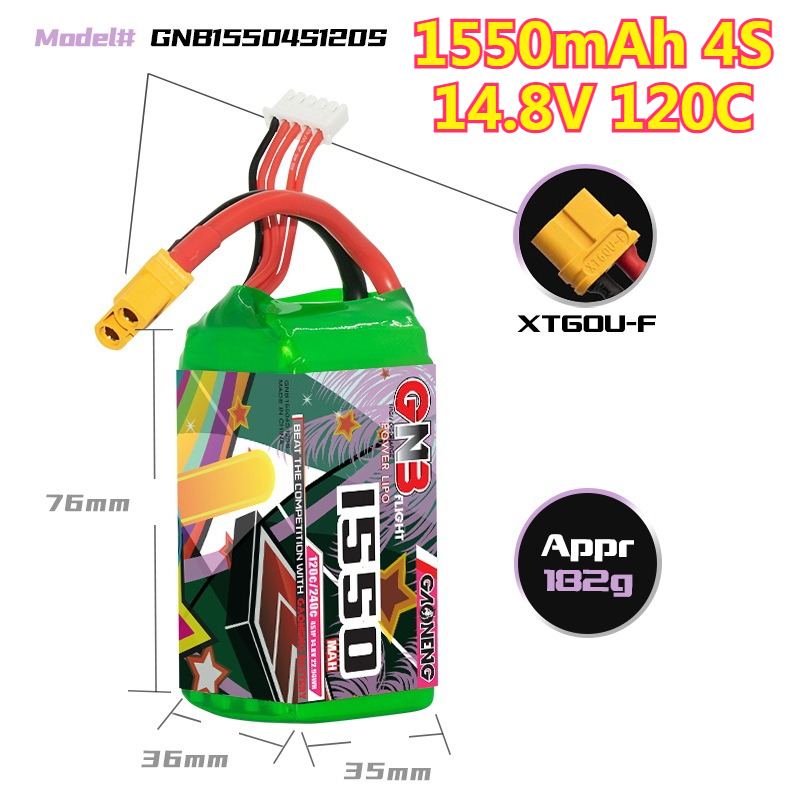 1550mAh 120C LiPo Battery 4S 1 - Drone Battery 6S 评论和价格